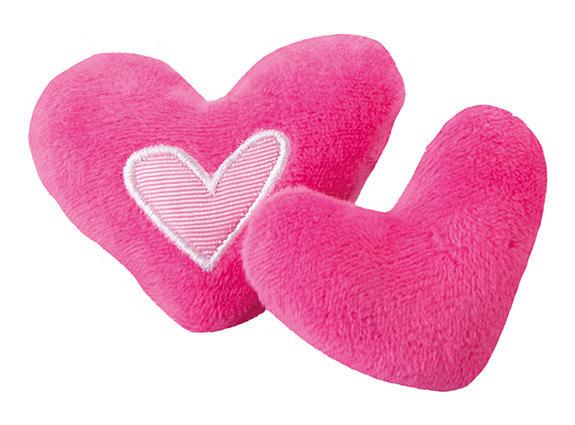 Rogz Catnip Hearts <br>pink 2 st